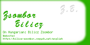 zsombor bilicz business card